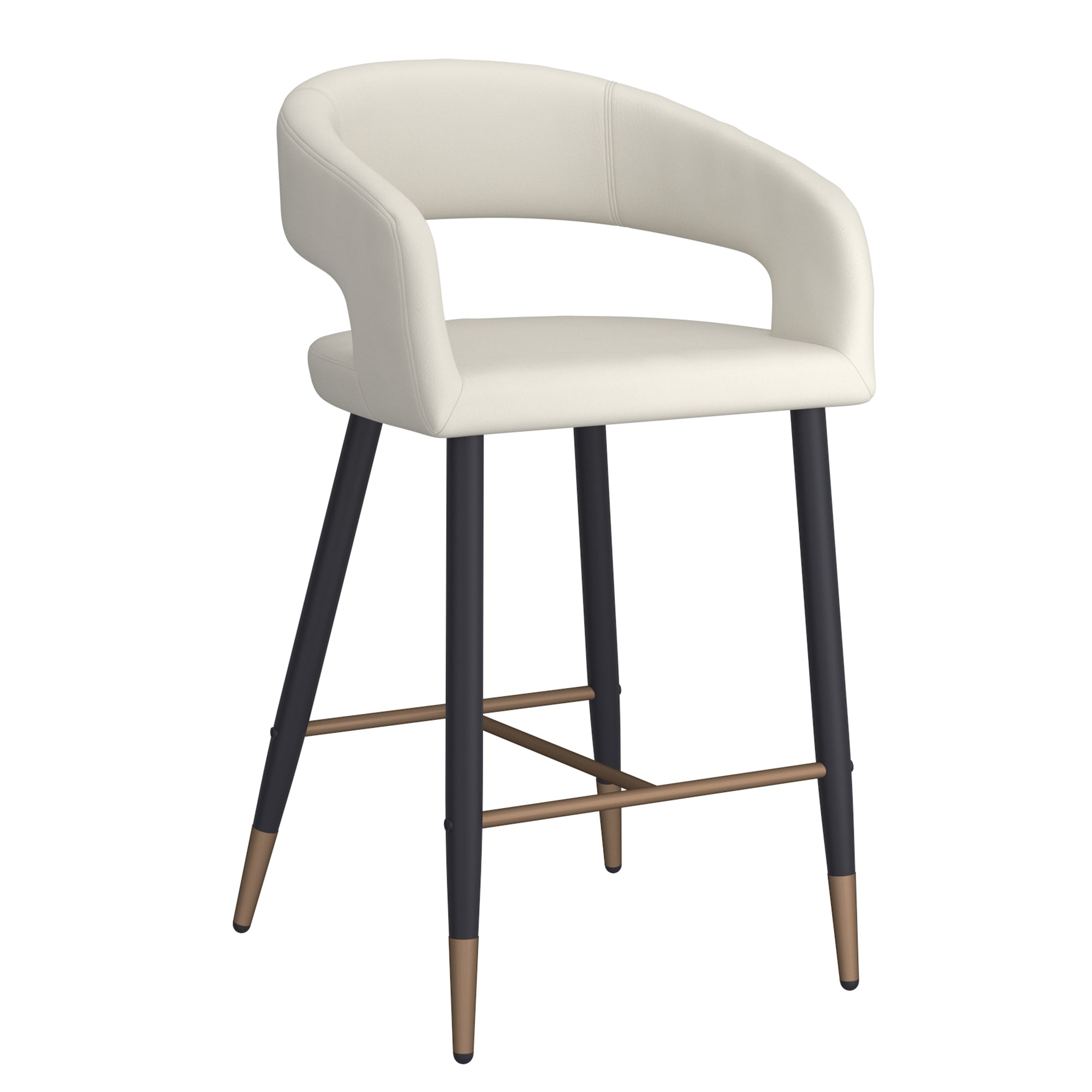 CRIMSON-26'' COUNTER STOOL-BEIGE 2 Pcs