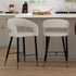 CRIMSON-26'' COUNTER STOOL-BEIGE 2 Pcs