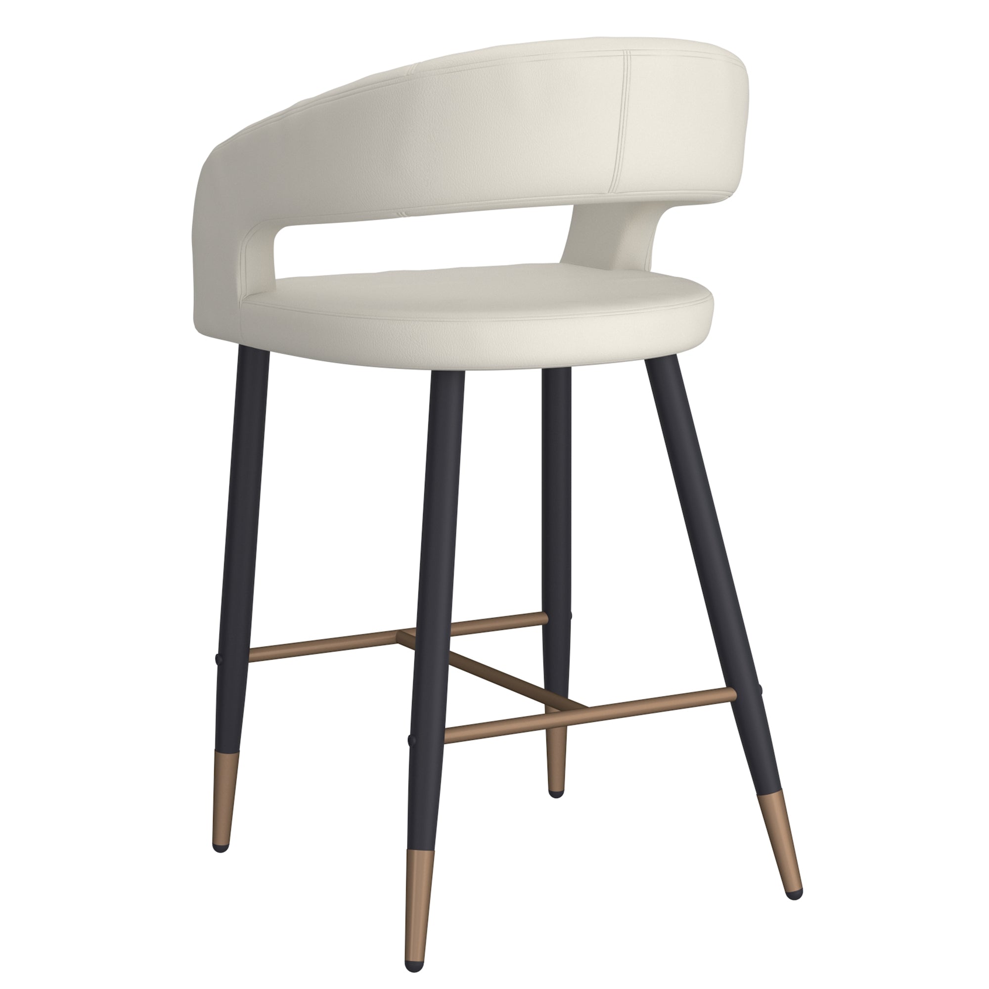 CRIMSON-26'' COUNTER STOOL-BEIGE 2 Pcs