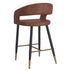CRIMSON-26'' COUNTER STOOL-SADDLE 2 Pcs
