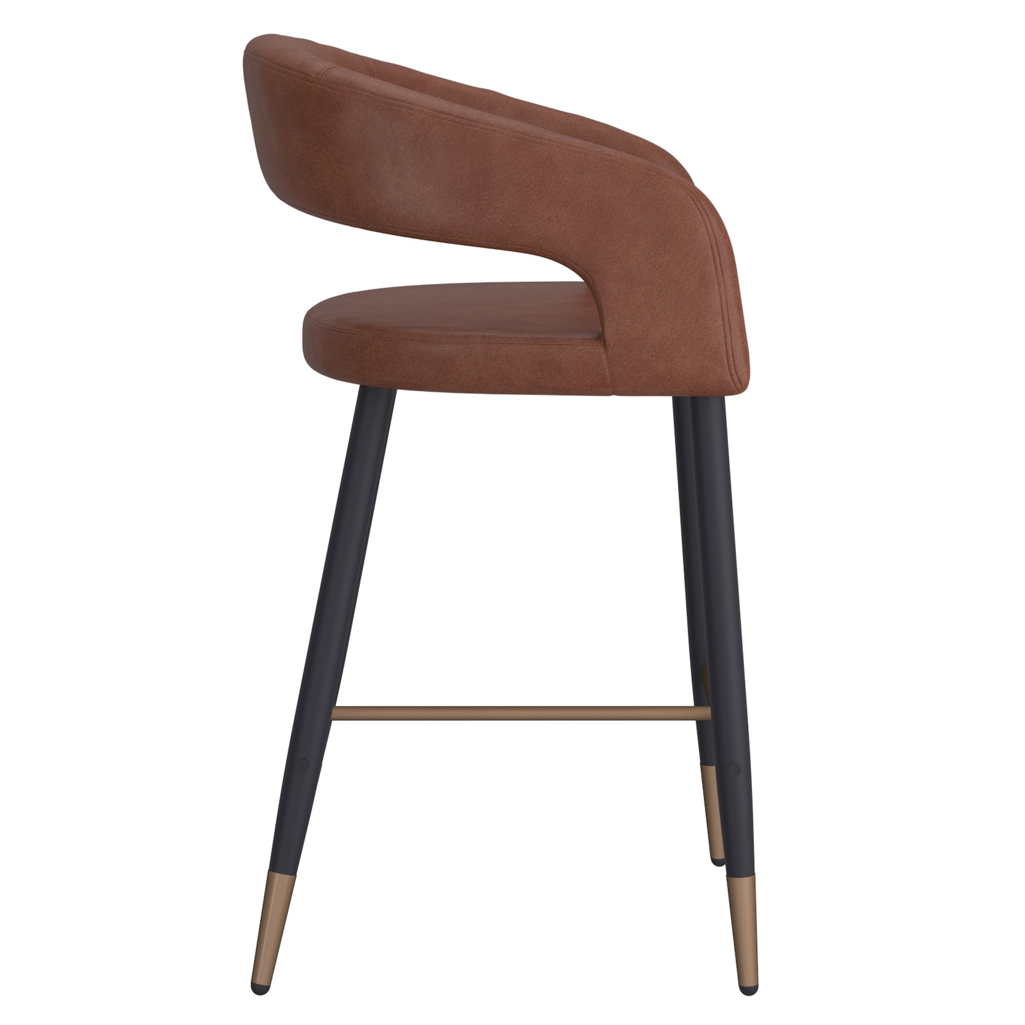 CRIMSON-26'' COUNTER STOOL-SADDLE 2 Pcs
