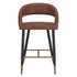 CRIMSON-26'' COUNTER STOOL-SADDLE 2 Pcs