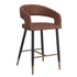 CRIMSON-26'' COUNTER STOOL-SADDLE 2 Pcs