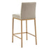 DIEGO-26" COUNTER STOOL-BEIGE AGED GOLD  2 Pcs