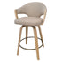 FREYA-26'' COUNTER STOOL-TOFFEE - NATURAL 2 Pcs