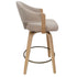FREYA-26'' COUNTER STOOL-TOFFEE - NATURAL 2 Pcs