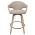FREYA-26'' COUNTER STOOL-TOFFEE - NATURAL 2 Pcs