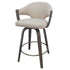FREYA-26'' COUNTER STOOL-TOFFEE - WALNUT 2 Pcs