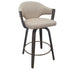 FREYA-26'' COUNTER STOOL-TOFFEE - WALNUT 2 Pcs