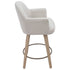 TORRA-26" COUNTER STOOL-OAT 2 Pcs