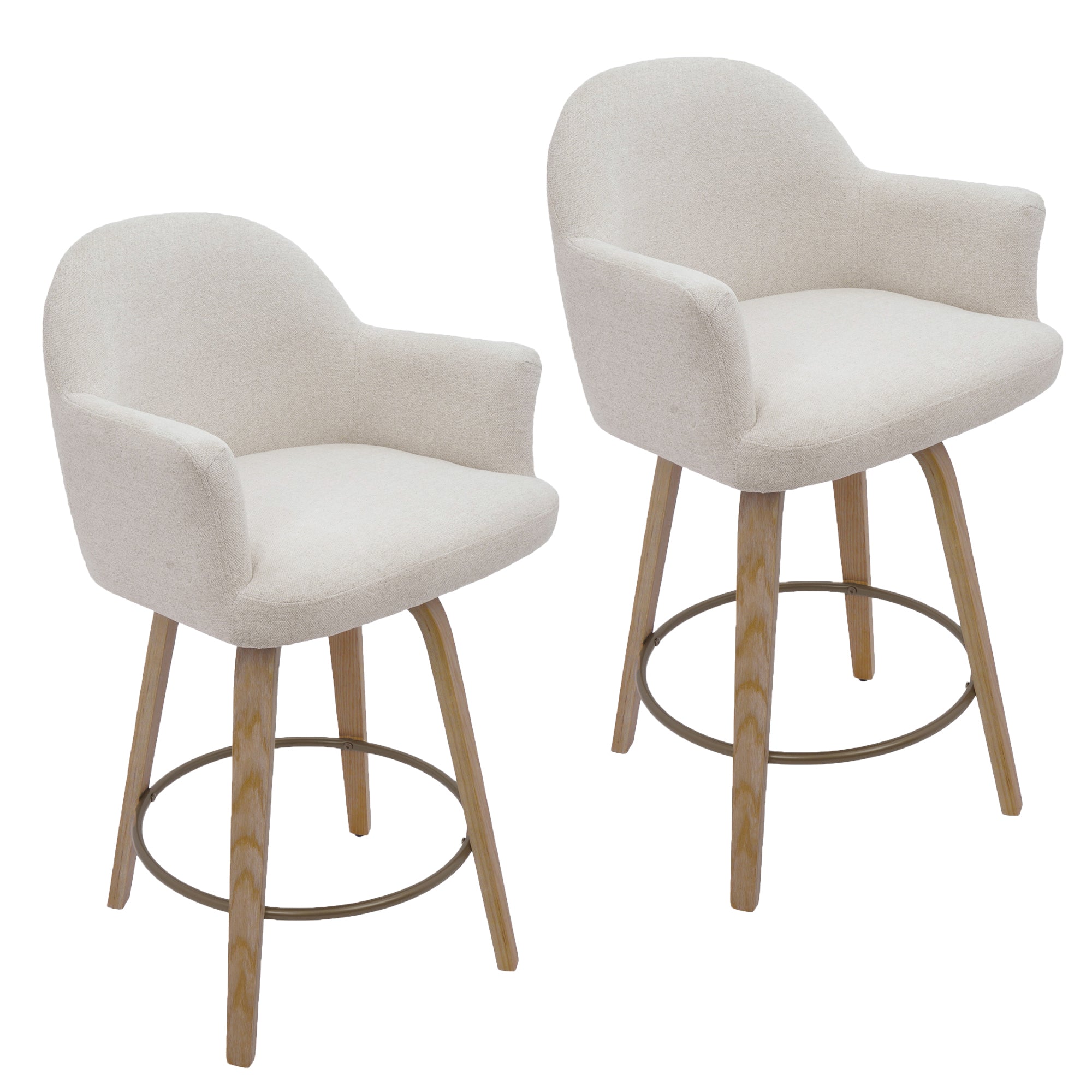 TORRA-26" COUNTER STOOL-OAT 2 Pcs
