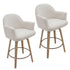 TORRA-26" COUNTER STOOL-OAT 2 Pcs