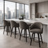 TORRA-26" COUNTER STOOL-WARM CHARCOAL 2 Pcs