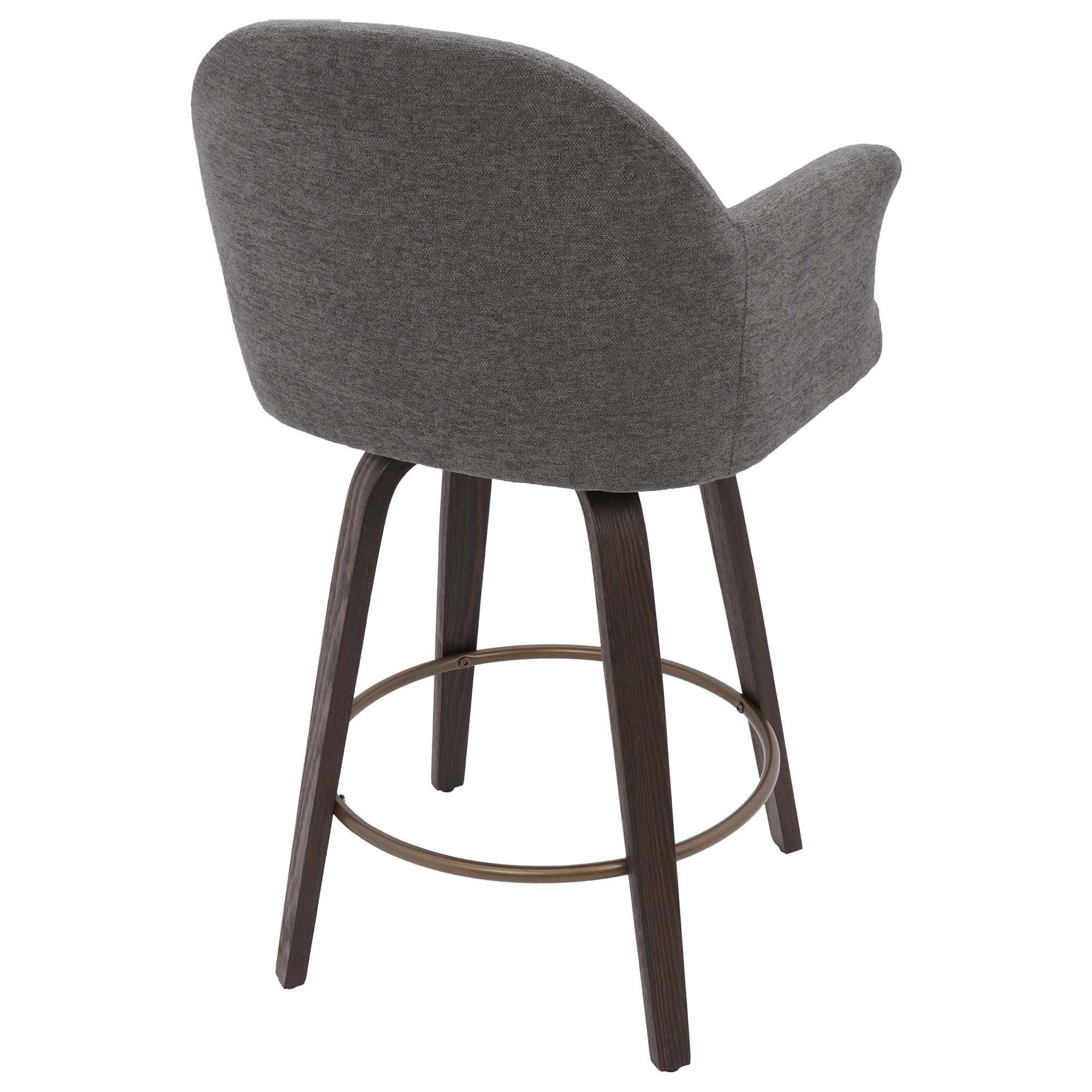 TORRA-26" COUNTER STOOL-WARM CHARCOAL 2 Pcs
