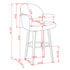 TORRA-26" COUNTER STOOL-WARM CHARCOAL 2 Pcs