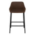 BAILY-26'' COUNTER STOOL-BROWN FAUX LEATHER  2 Pcs