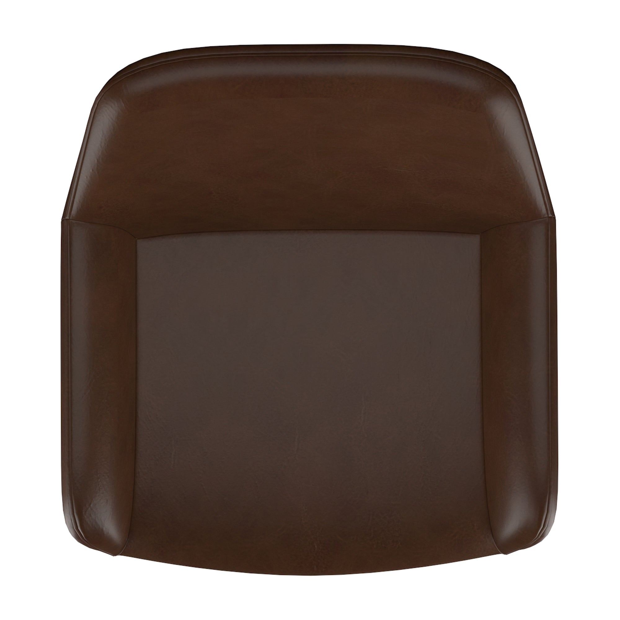 BAILY-26'' COUNTER STOOL-BROWN FAUX LEATHER  2 Pcs