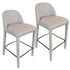 KIARA-26'' COUNTER STOOL-BEIGE 2 Pcs