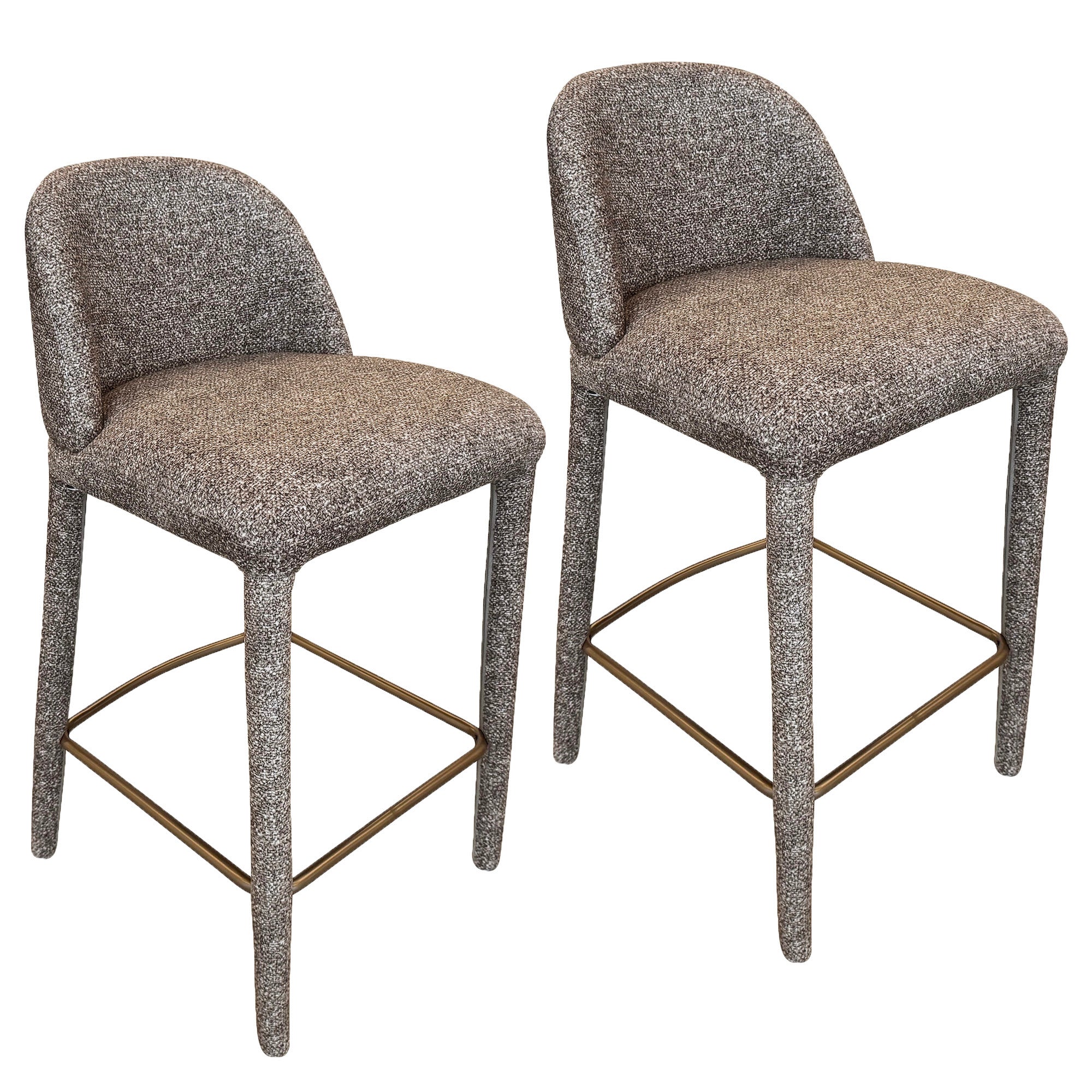 KIARA-26'' COUNTER STOOL-BROWN 2 Pcs