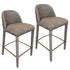 KIARA-26'' COUNTER STOOL-BROWN 2 Pcs