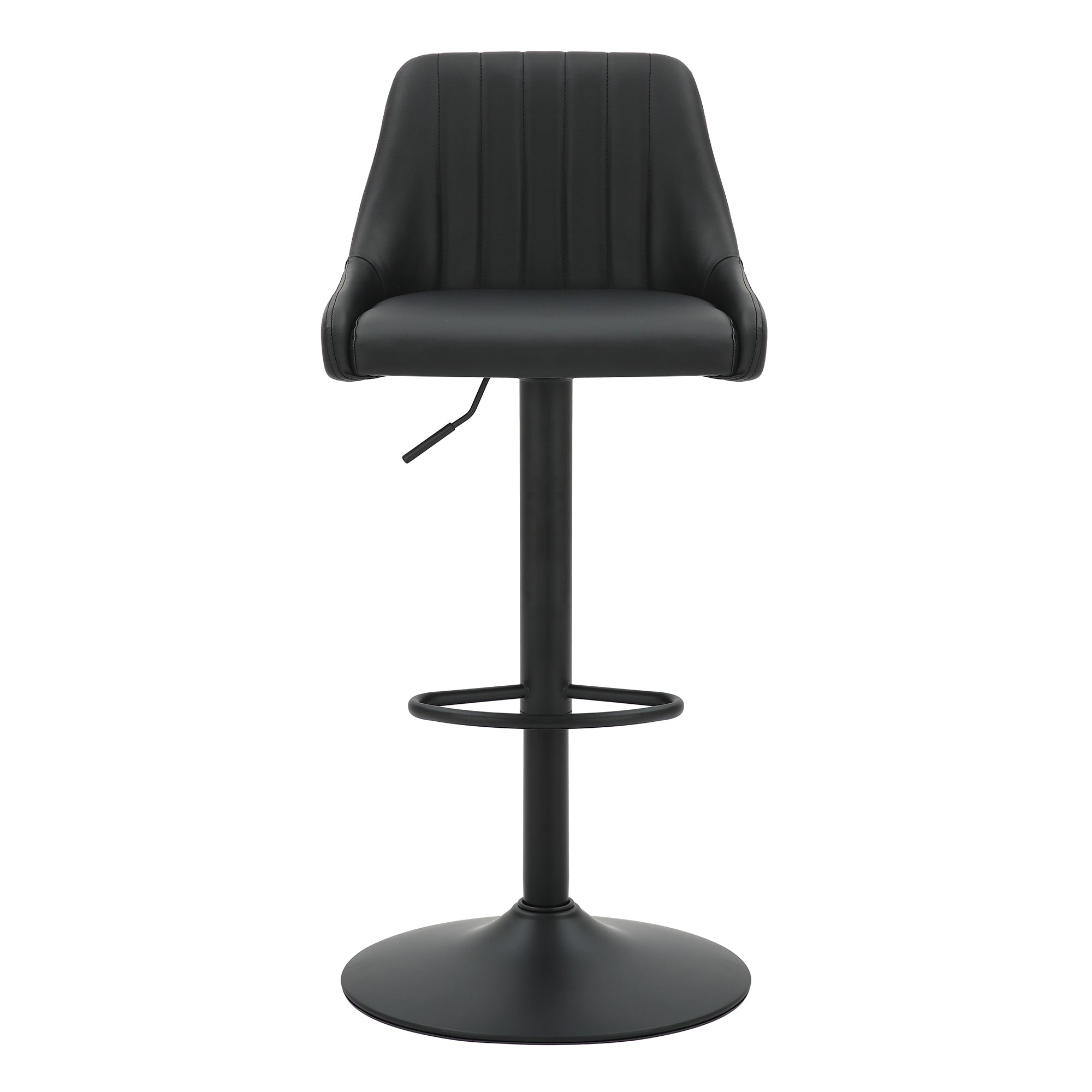 KRON-AIR LIFT STOOL PU-BLACK  2 Pcs