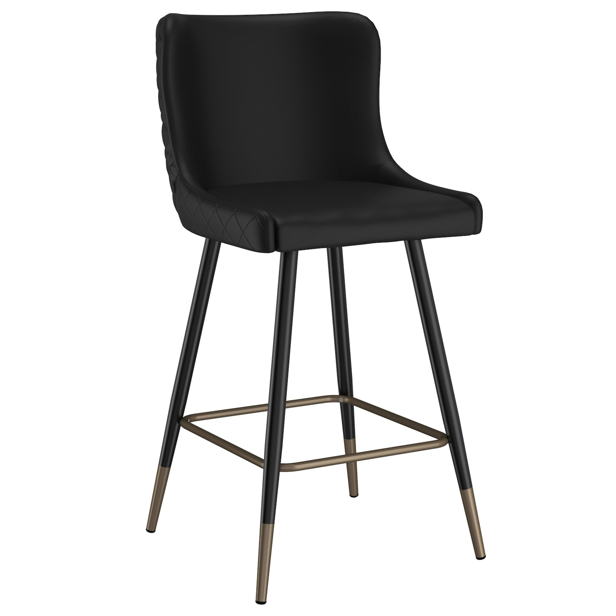 XANDER-26'' COUNTER STOOL-BLACK 2 Pcs