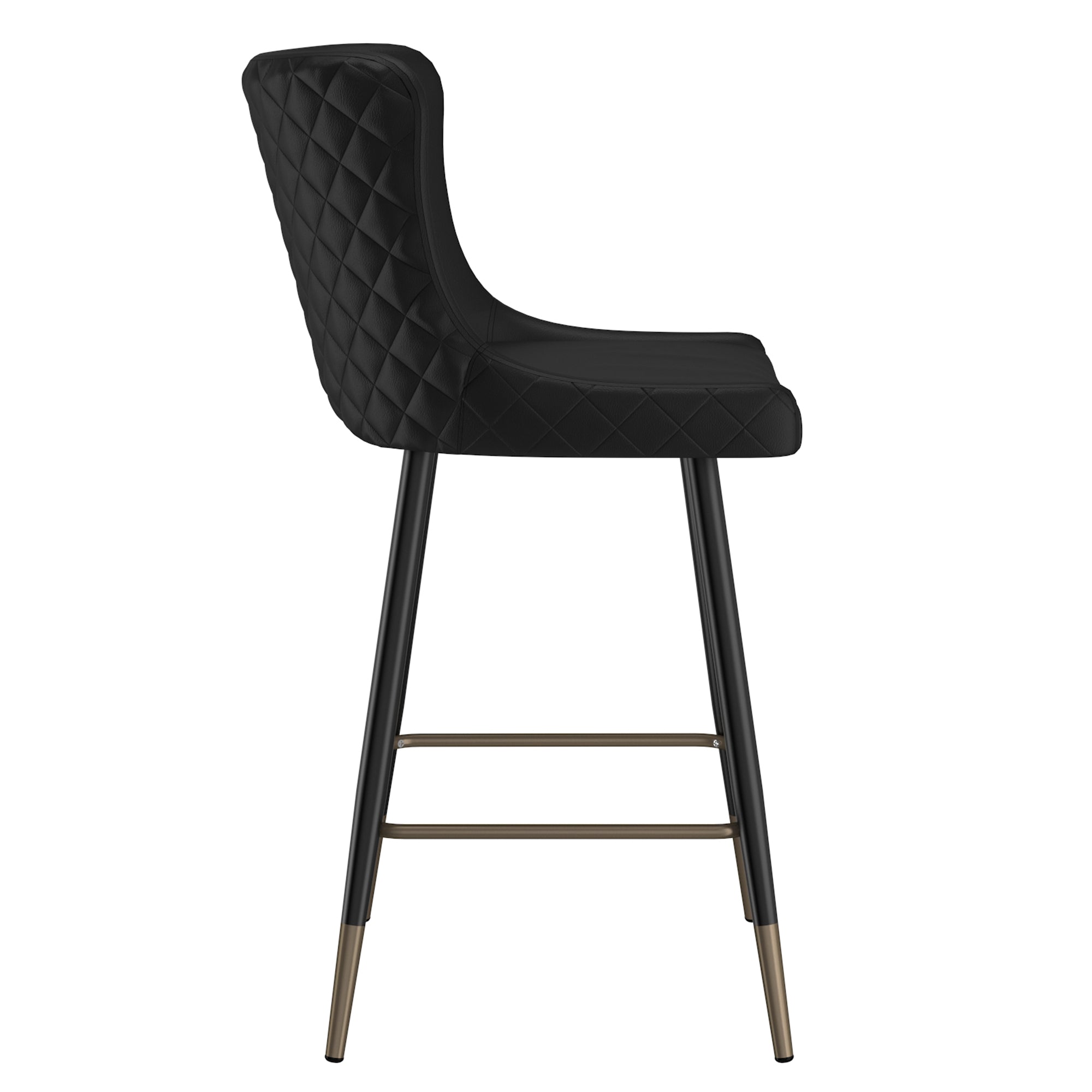 XANDER-26'' COUNTER STOOL-BLACK 2 Pcs
