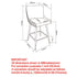 XANDER-26'' COUNTER STOOL-BLACK 2 Pcs