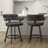 OBERON-26" COUNTER STOOL-CHARCOAL 2 Pcs