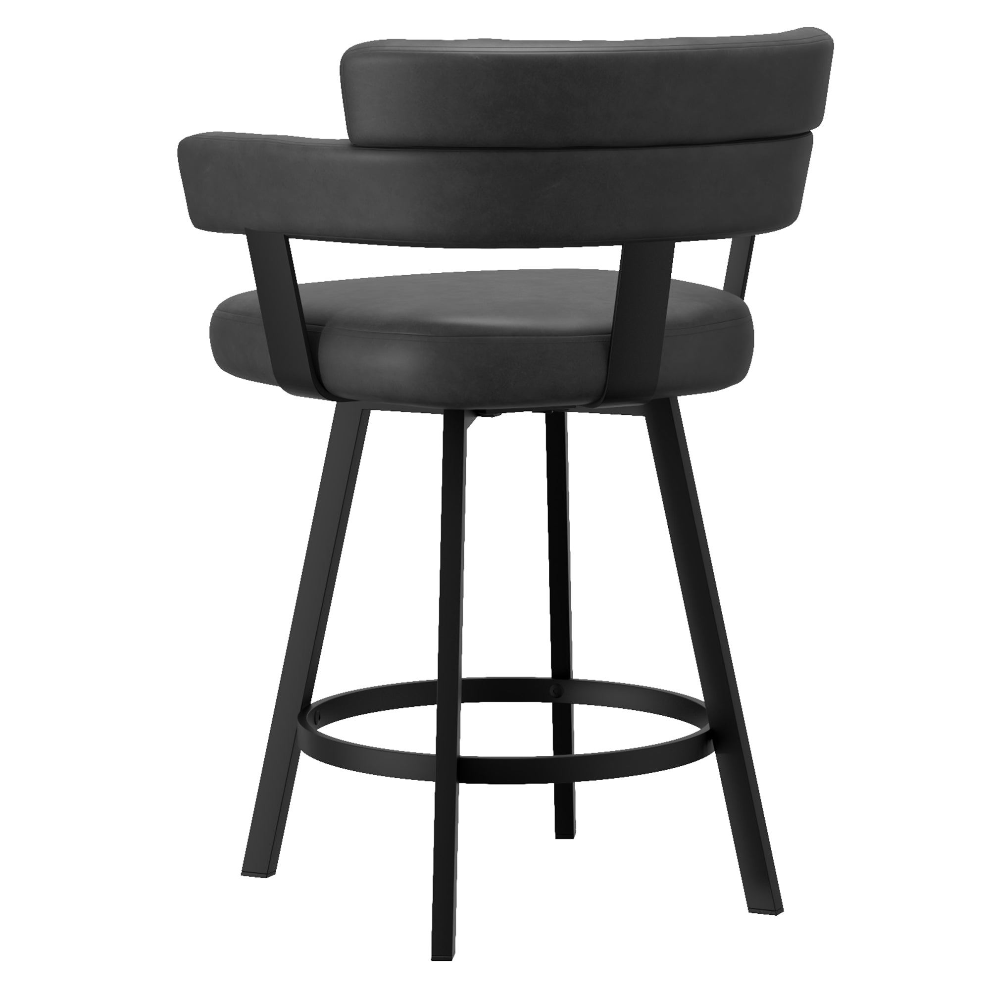 OBERON-26" COUNTER STOOL-CHARCOAL 2 Pcs
