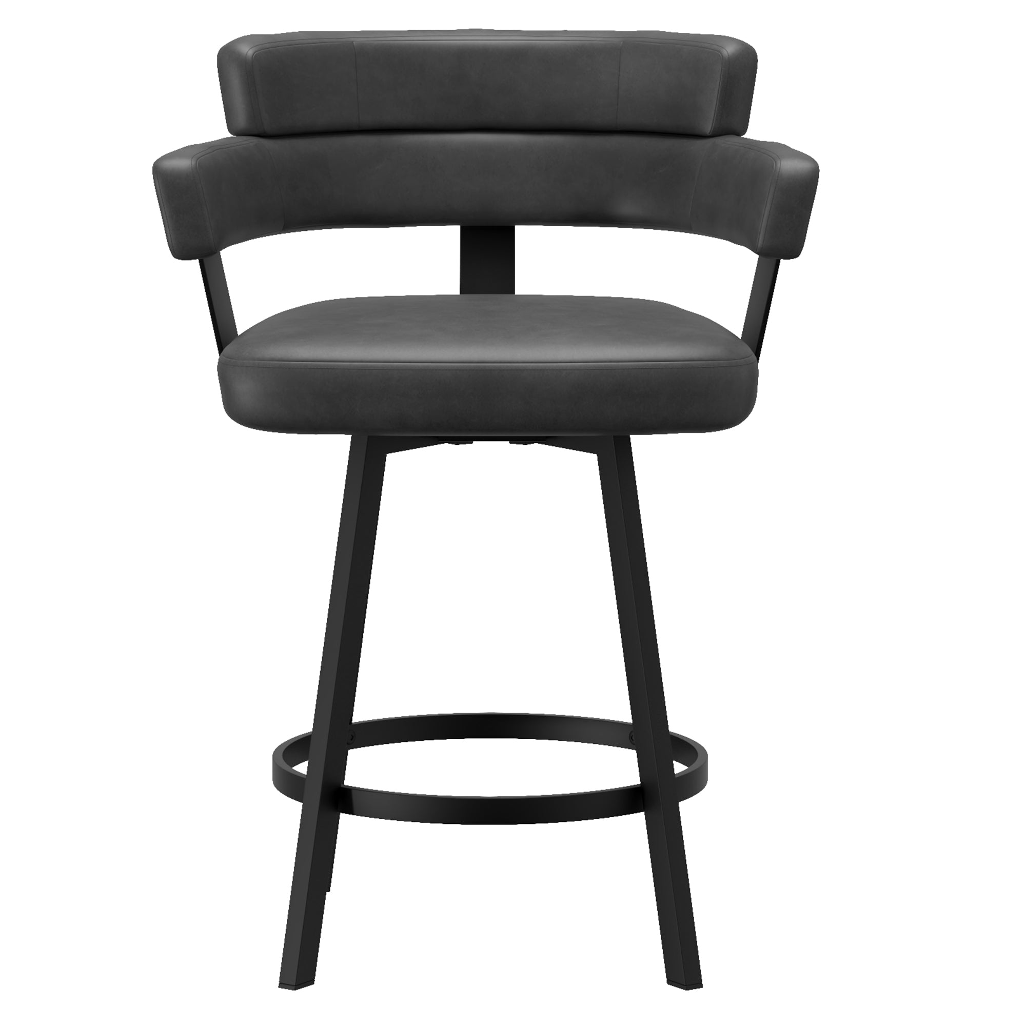 OBERON-26" COUNTER STOOL-CHARCOAL 2 Pcs