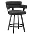 OBERON-26" COUNTER STOOL-CHARCOAL 2 Pcs
