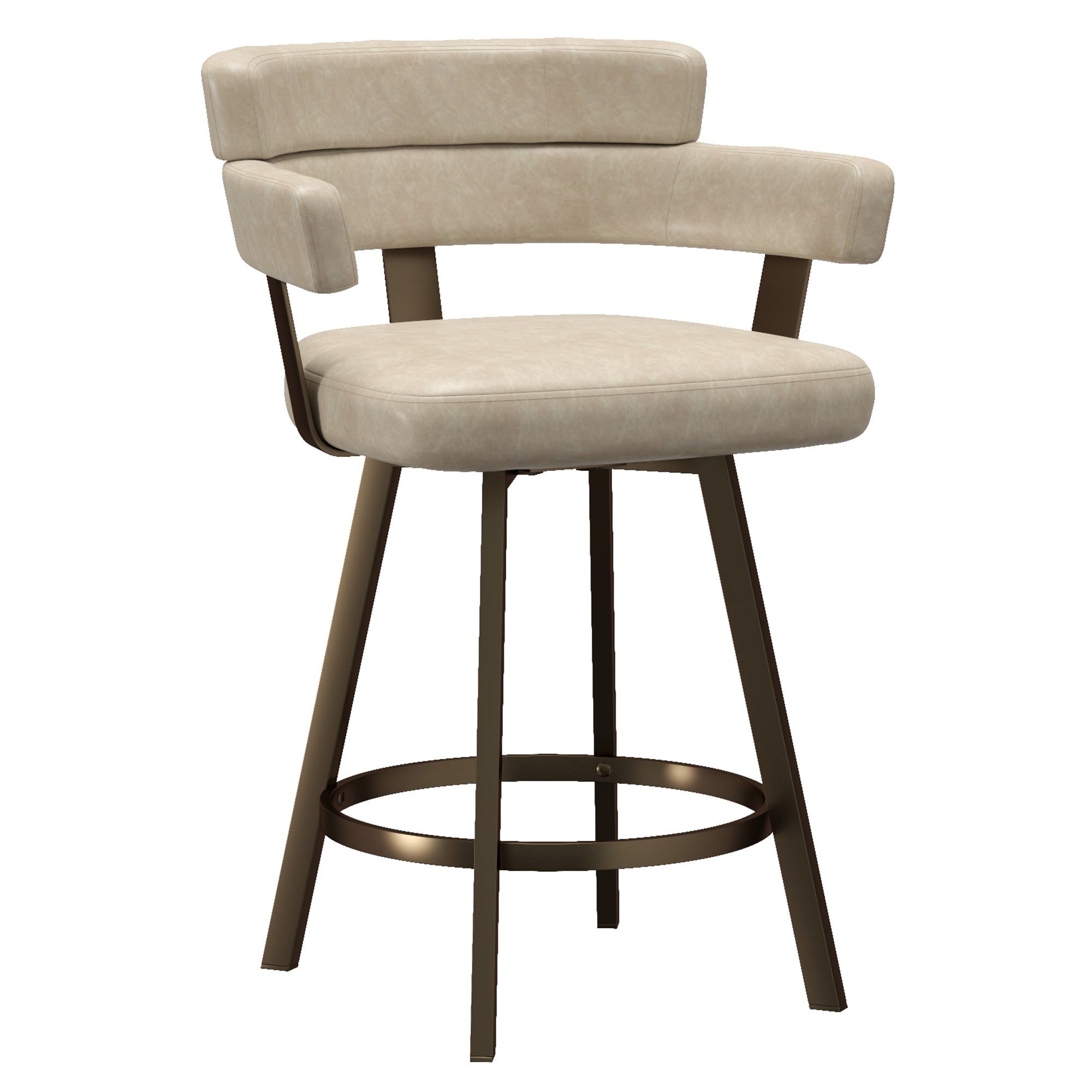 OBERON-26" COUNTER STOOL-IVORY 2 Pcs