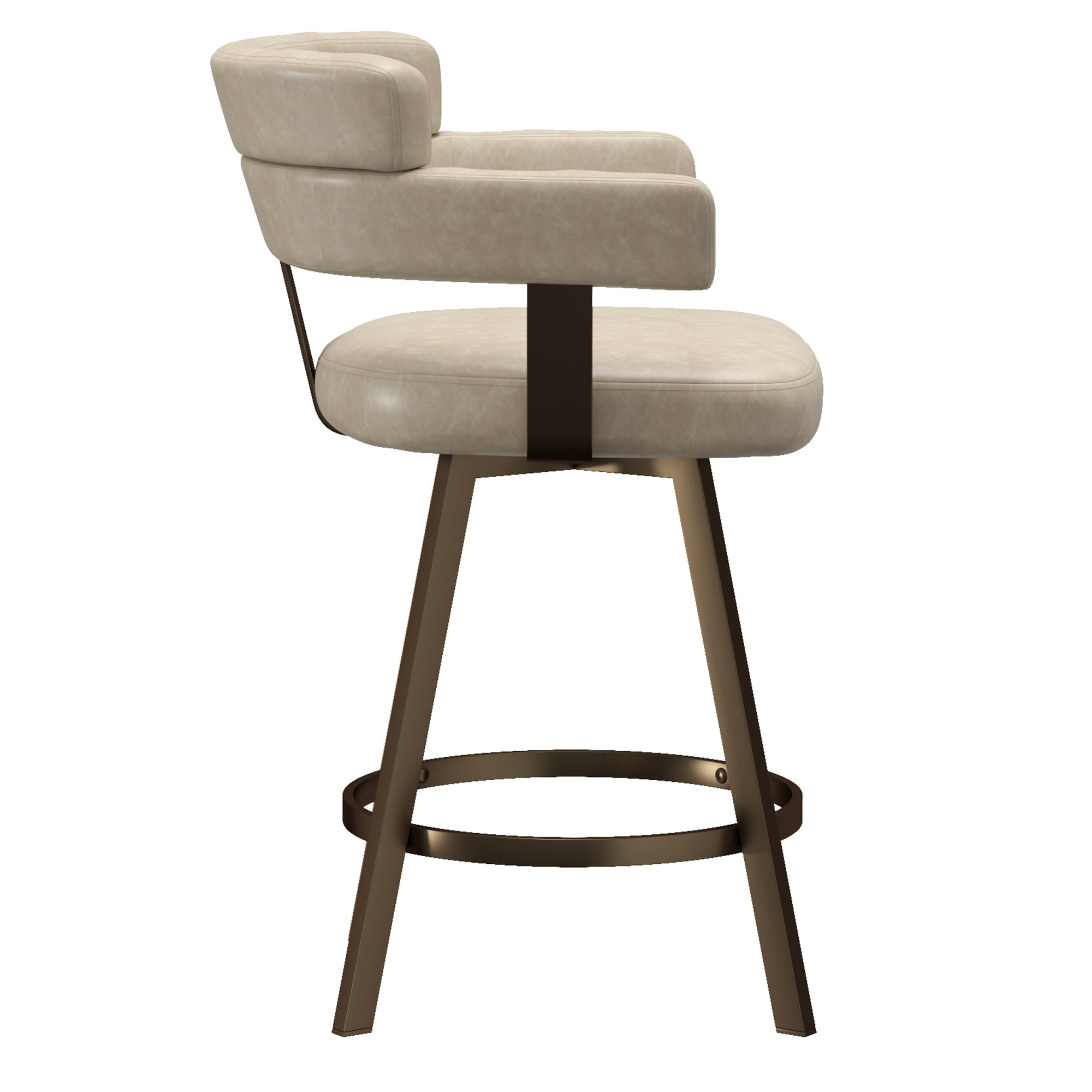 OBERON-26" COUNTER STOOL-IVORY 2 Pcs