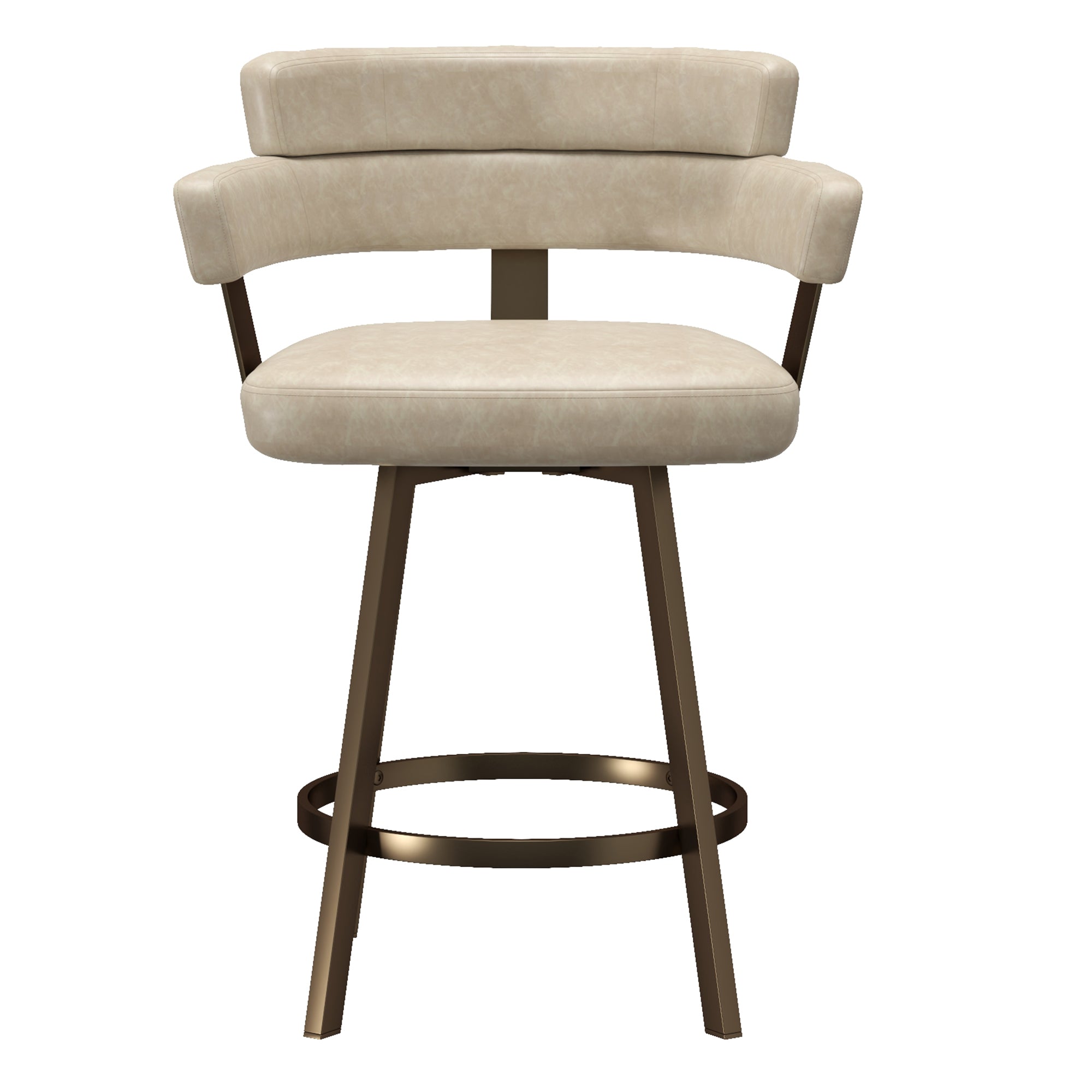 OBERON-26" COUNTER STOOL-IVORY 2 Pcs