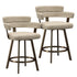 OBERON-26" COUNTER STOOL-IVORY 2 Pcs