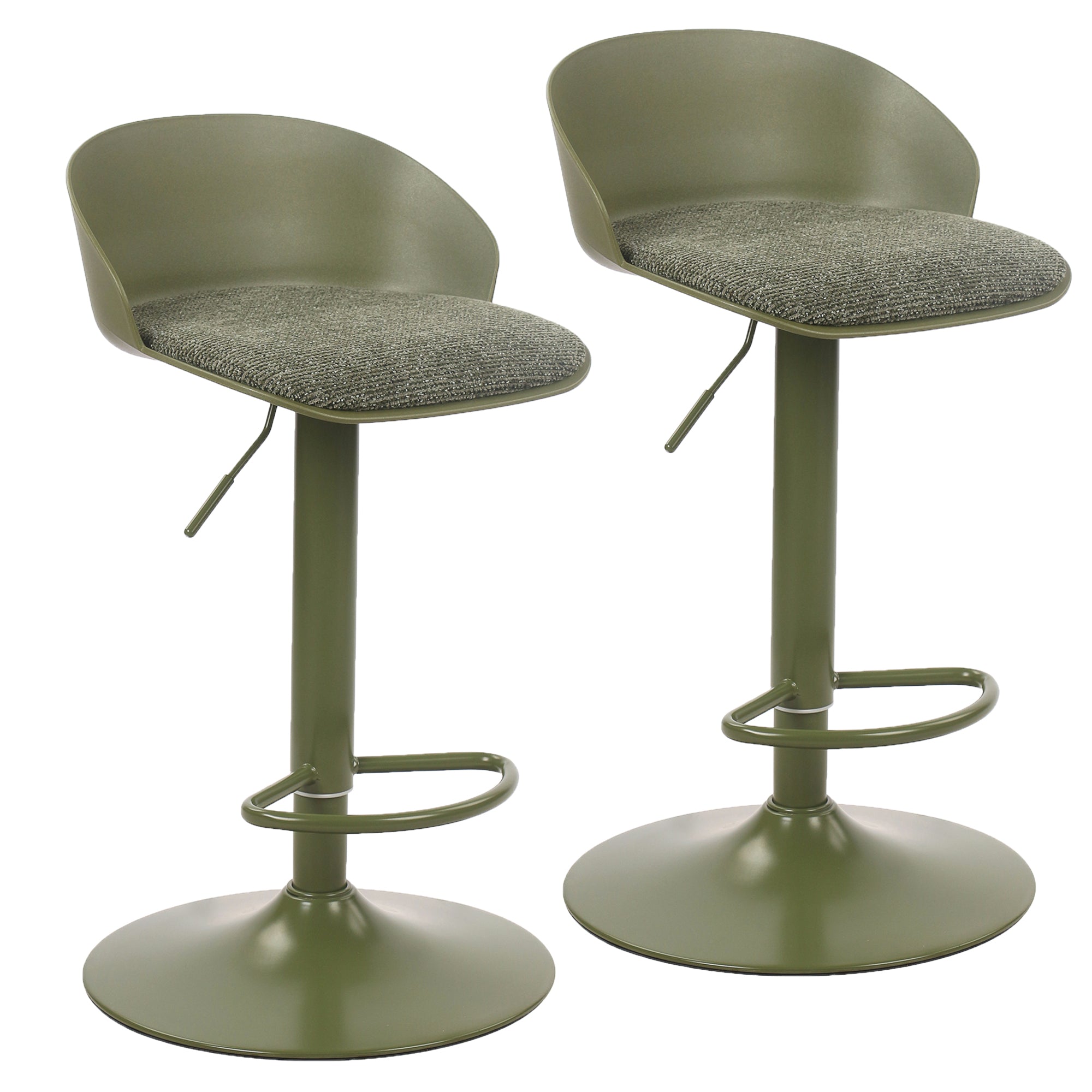 MABEL-AIR LIFT STOOL-GREEN 2 Pcs