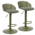 MABEL-AIR LIFT STOOL-GREEN 2 Pcs