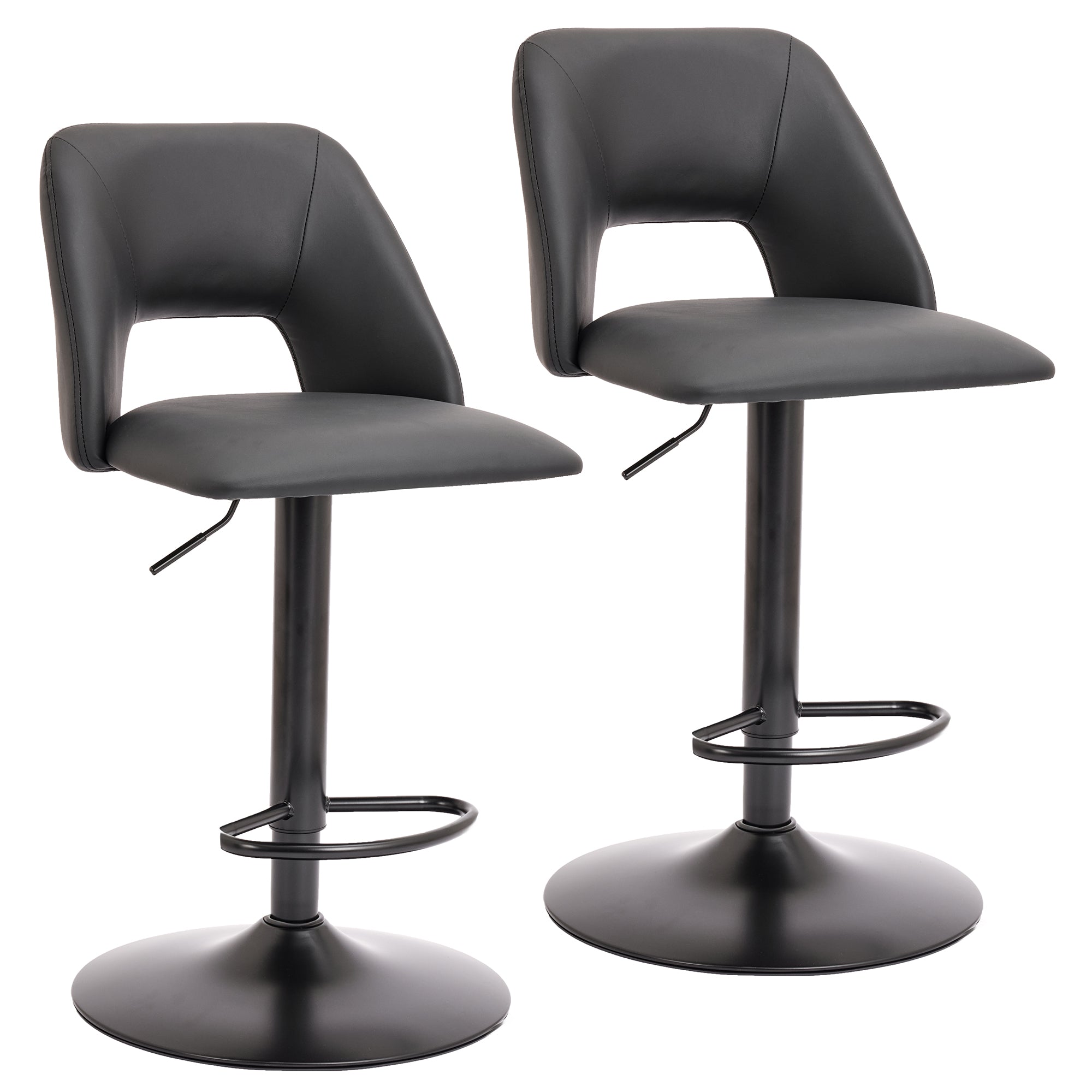 ADLER-AIR LIFT STOOL-BLACK 2 Pcs