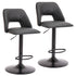 ADLER-AIR LIFT STOOL-BLACK 2 Pcs