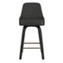 OAKLEY-26' COUNTER STOOL-CHARCOAL 2 Pcs