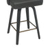 OAKLEY-26' COUNTER STOOL-CHARCOAL 2 Pcs