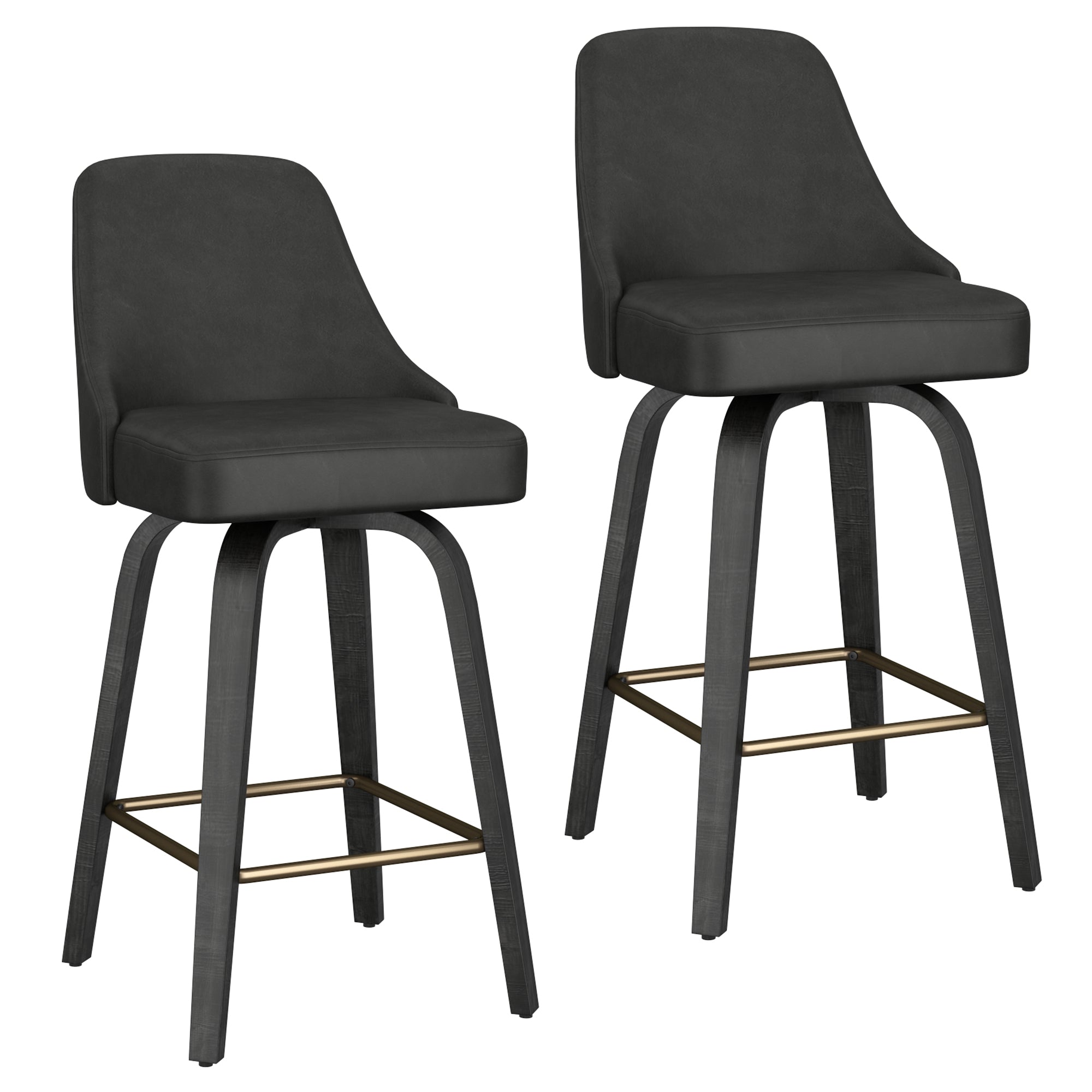 OAKLEY-26' COUNTER STOOL-CHARCOAL 2 Pcs