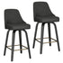 OAKLEY-26' COUNTER STOOL-CHARCOAL 2 Pcs