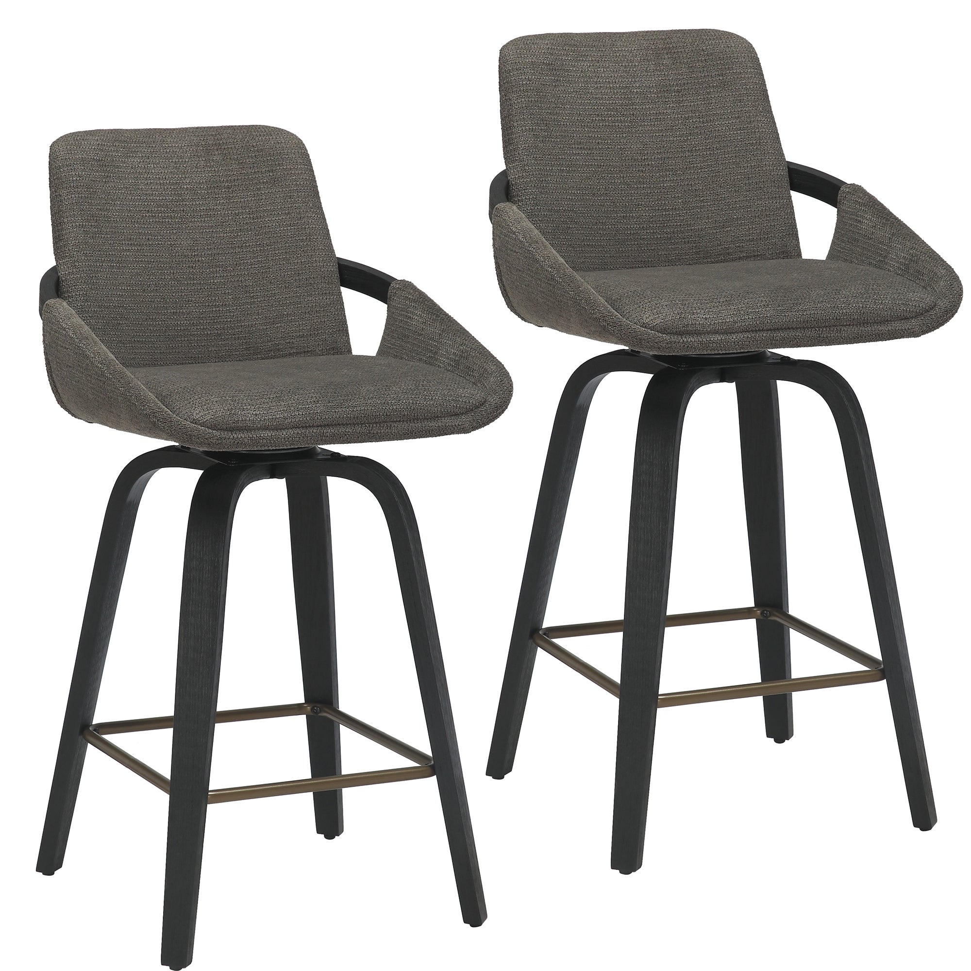 PARKER-26' COUNTER STOOL-CHARCOAL 2 Pcs
