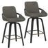 PARKER-26' COUNTER STOOL-CHARCOAL 2 Pcs