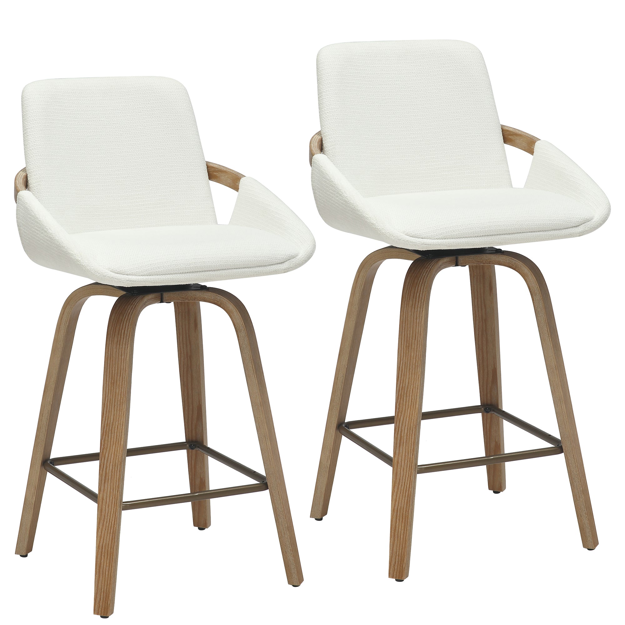 PARKER-26' COUNTER STOOL-IVORY 2 Pcs