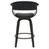 HOLT-26" COUNTER STOOL-BLACK - WALNUT 2 Pcs