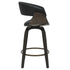 HOLT-26" COUNTER STOOL-BLACK - WALNUT 2 Pcs