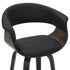 HOLT-26" COUNTER STOOL-BLACK - WALNUT 2 Pcs